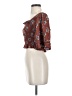 Angie 100% Rayon Brown 3/4 Sleeve Blouse Size S - photo 5