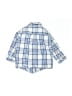 Janie and Jack 100% Cotton Plaid Blue Short Sleeve Button-Down Shirt Size 6-12 mo - photo 2