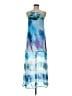 Aqua 100% Polyester Tie-dye Blue Cocktail Dress Size M - photo 1
