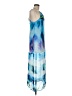 Aqua 100% Polyester Tie-dye Blue Cocktail Dress Size M - photo 4