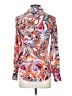 Etcetera 100% Silk Paisley Pink Long Sleeve Silk Top Size 2 - photo 2