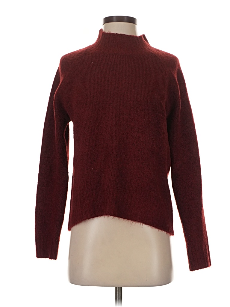 Pre-owned Vigoss Turtleneck Sweater In Burgundy