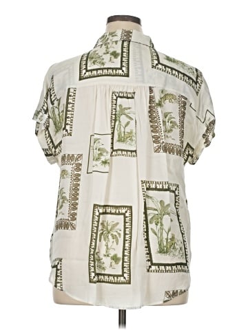 Ecru Short Sleeve Blouse (view 2)