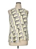 Alfani 100% Polyester Graphic Yellow Sleeveless Blouse Size 14 (petite) - photo 1