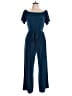Beacon Apparel Solid Blue Jumpsuit Size L - photo 1