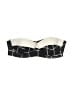 SPANX Graphic Black Swimsuit Top Size 6 - photo 1