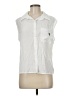 Unbranded White Sleeveless Button-Down Shirt Size M - photo 1