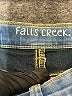 Falls Creek Solid Blue Jeans Size 10 - 12 - photo 3