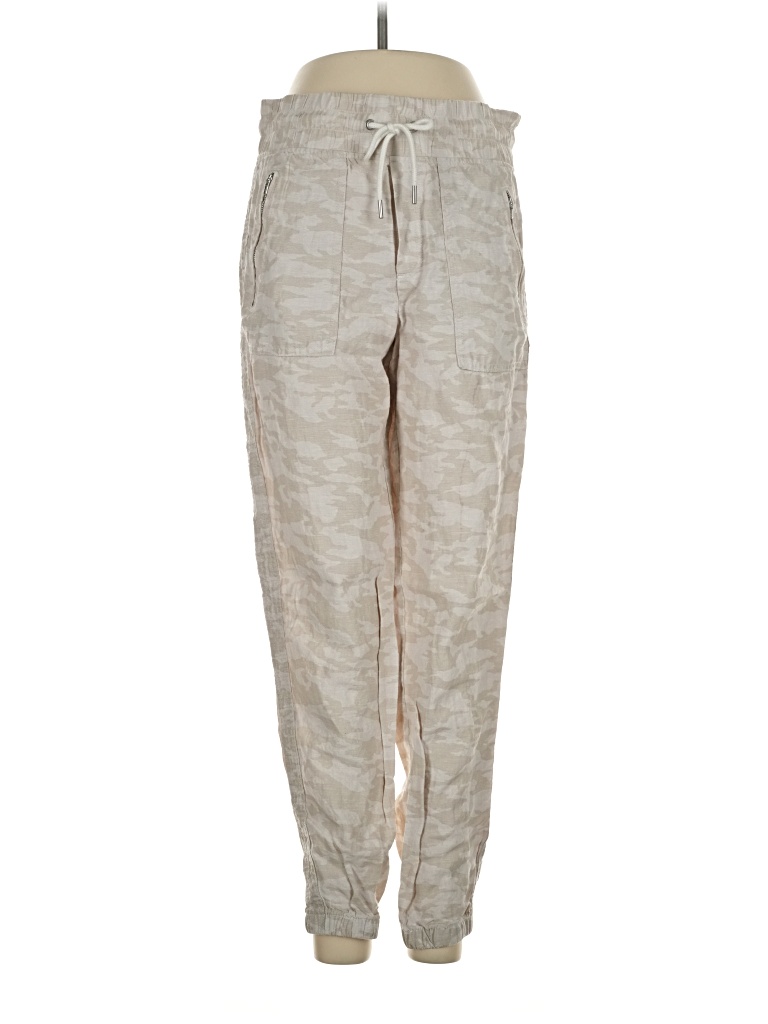 Pre-owned Athleta Linen Pants In Silver