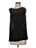 MNG Suit 100% Polyester Black Sleeveless Blouse Size 4 - photo 1