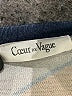Coeur De Vague Chevron-herringbone Blue Pullover Sweater Size XXL - photo 7