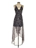 Sienna Sky 100% Polyester Paisley Gray Cocktail Dress Size XS - photo 2