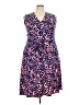 Leota Print Blue Casual Dress Size XXL - photo 1