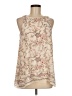 Max Studio 100% Polyester Tan Ivory Sleeveless Blouse Size M (estimated) - photo 1
