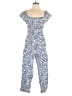 MNG Paisley Blue Jumpsuit Size 11 - photo 1