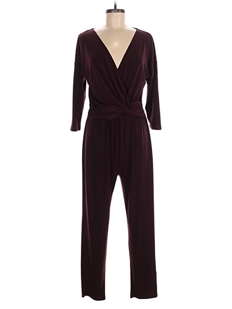 Pre-owned Express Jumpsuit In Burgundy