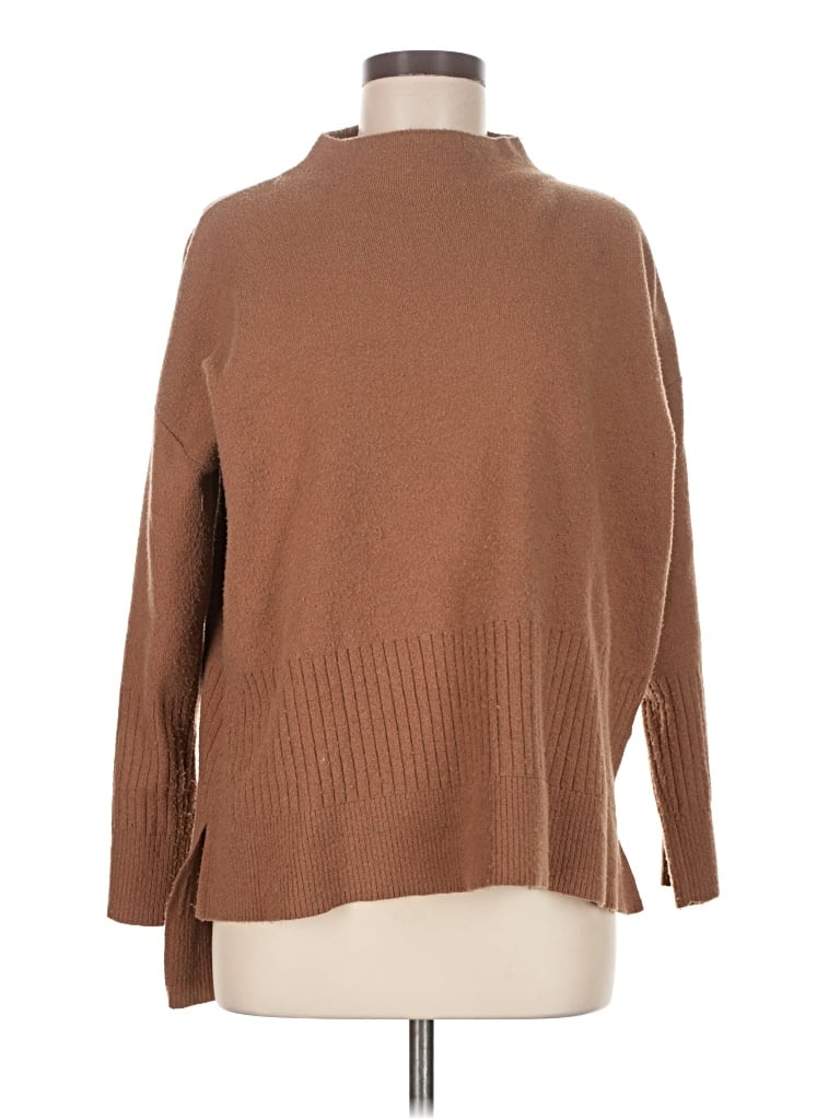 Pre-owned Donna Karan Turtleneck Sweater In Brown