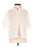 Unbranded 100% Cotton Polka Dots Ivory White Short Sleeve Blouse Size S (estimated) - photo 1
