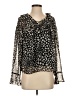Sanctuary 100% Polyester Animal Print Black Long Sleeve Blouse Size XS - photo 1