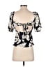MNG Black Short Sleeve Top Size 2 - photo 2