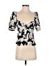 MNG Black Short Sleeve Top Size 2 - photo 1