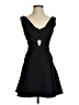 BCBGMAXAZRIA 100% Polyester Solid Black Cocktail Dress Size 0 - photo 1