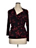 MICHAEL Michael Kors Burgundy Long Sleeve Blouse Size XL - photo 1