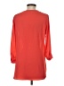 Rose + Olive 100% Polyester Orange 3/4 Sleeve Blouse Size S - photo 2