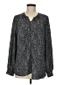 Nine West 100% Polyester Polka Dots Black Long Sleeve Blouse Size M - photo 1