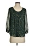 Camilla Tree 100% Polyester Green 3/4 Sleeve Blouse Size S - photo 1