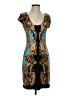 Unbranded Paisley Teal Cocktail Dress Size XXS (estimated) - photo 1