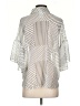 CAbi 100% Polyester Stripes Silver 3/4 Sleeve Blouse Size S - photo 2