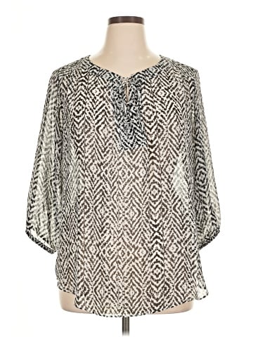 AGB 3/4 Sleeve Blouse (view 1)