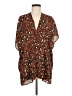 Adrienne Animal Print Brown Kimono Size M - photo 1