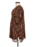 Adrienne Animal Print Brown Kimono Size M - photo 5