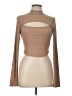 Shein 100% Polyester Tan Long Sleeve Top Size L - photo 1