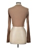 Shein 100% Polyester Tan Long Sleeve Top Size L - photo 2