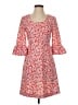 Draper James 100% Polyester Print Red Casual Dress Size 0 - photo 1