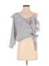 Maeve Gray Blue 3/4 Sleeve Blouse Size M - photo 1