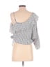 Maeve Gray Blue 3/4 Sleeve Blouse Size M - photo 2