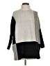 The Limited Color Block Gray Turtleneck Sweater Size S - photo 1