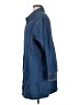 Roaman's 100% Cotton Damask Solid Blue 3/4 Sleeve Button-Down Shirt Size 6 - photo 5