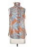 CAbi Orange Sleeveless Button-Down Shirt Size XS - photo 1