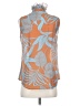 CAbi Orange Sleeveless Button-Down Shirt Size XS - photo 2