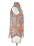 CAbi Orange Sleeveless Button-Down Shirt Size XS - photo 4