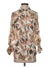 Tamara H. Print Tan 3/4 Sleeve Blouse Size S - photo 1