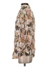 Tamara H. Print Tan 3/4 Sleeve Blouse Size S - photo 5