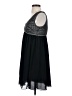 M.S.S.P. 100% Polyester Black Casual Dress Size XS - photo 5