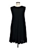 Unbranded Solid Black Casual Dress Size M - photo 2