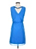 Vila 100% Polyester Solid Blue Casual Dress Size S - photo 2